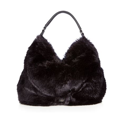 black fake fur bag|Amazon.com: Faux Fur Purses And Handbags.